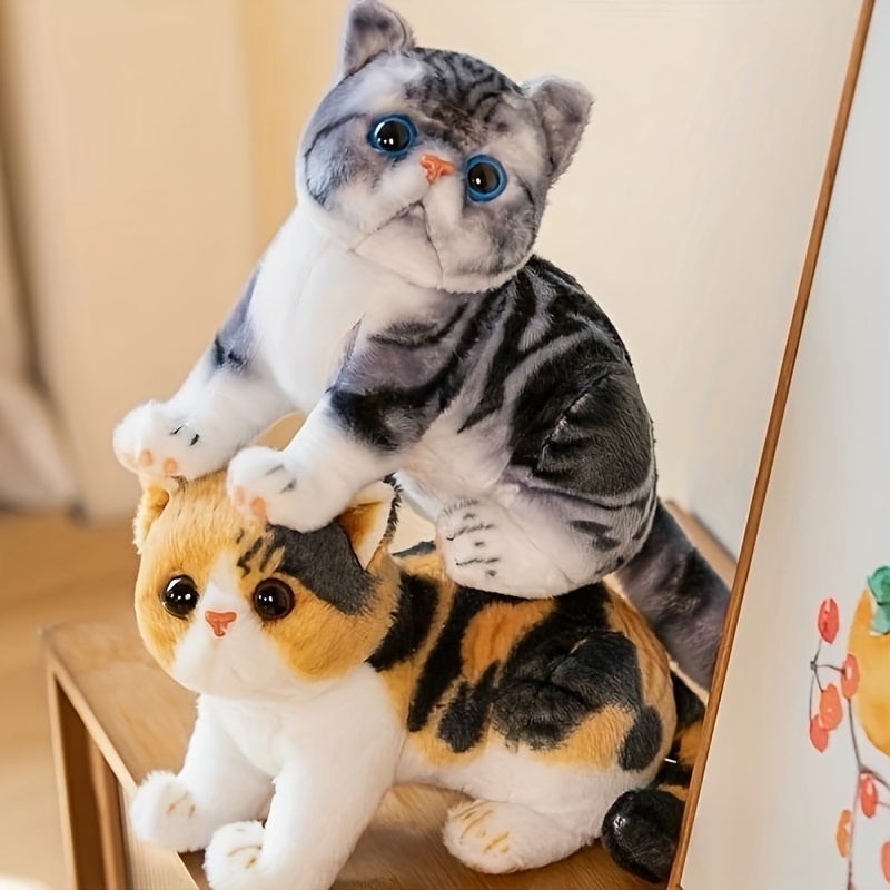 Adorables animales de peluche – Gato suave de peluche hecho a mano – Regalo  para niños y niñas (gato Ragdoll durmiendo)