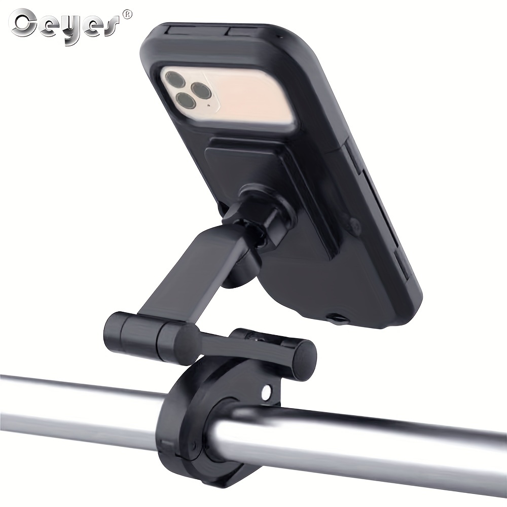 Bike Phone Mount Waterproof Cell Phone Holder Motorcycle Phone Case  Universal Bicycle Handlebar Phone Mount with Sensitive Touch Screen  Smartphone 