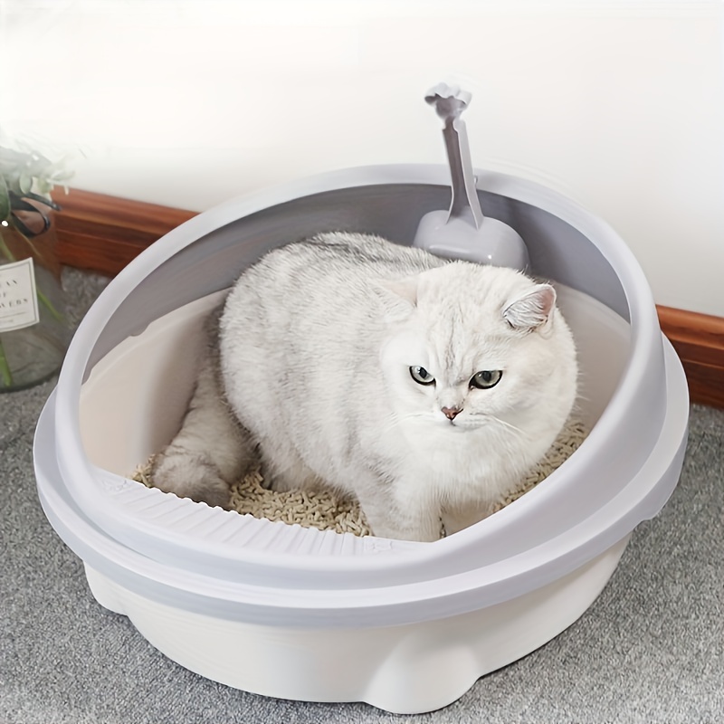Cat Litter Box Anti splash Drawer Odor Removal Front Flap - Temu