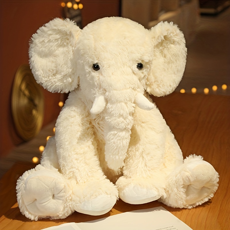 plush white elephant