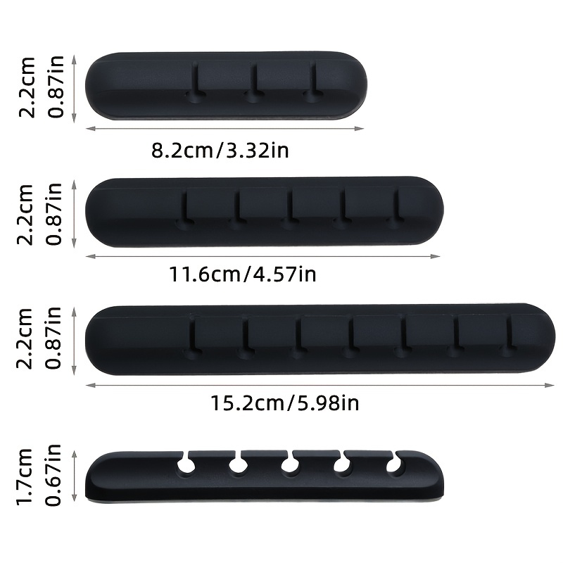 Organizador Cables Datos 3/5 Agujeros Soporte Almacenamiento - Temu