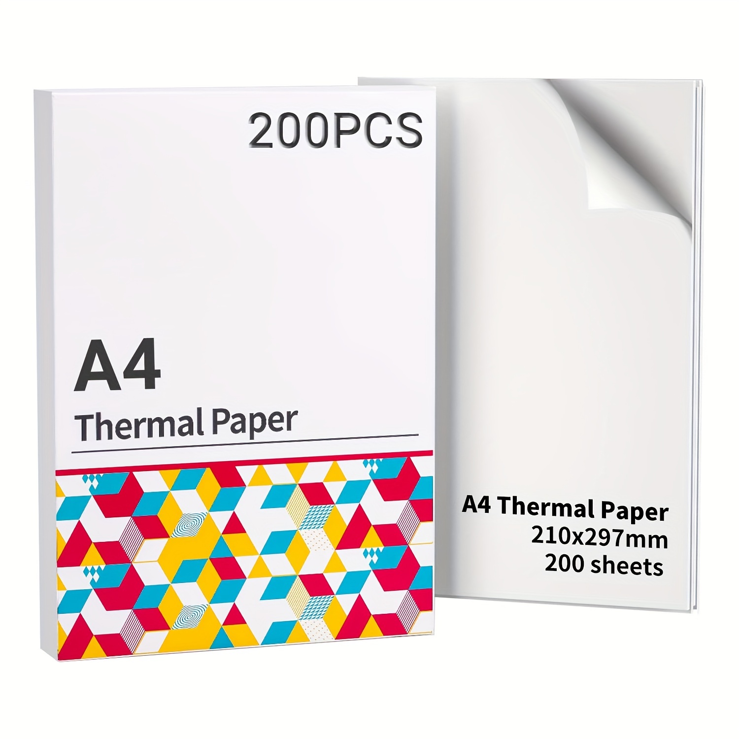 Phomemo - Papel térmico A4 compatible con papel térmico para impresora  térmica portátil A4 para impresora Brother PJ762/PJ763MFi M832 P831, papel  de impresora, 200 hojas : : Oficina y papelería