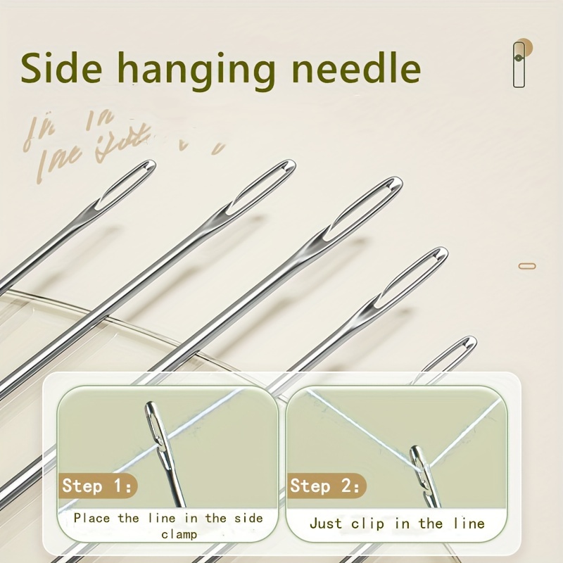 Sewing Needles With Side Hole Blind Needle Manual Household - Temu