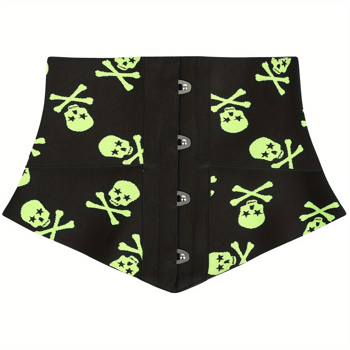 Women's Halloween Skull Pattern Waist Trimmer Tummy Control Belt