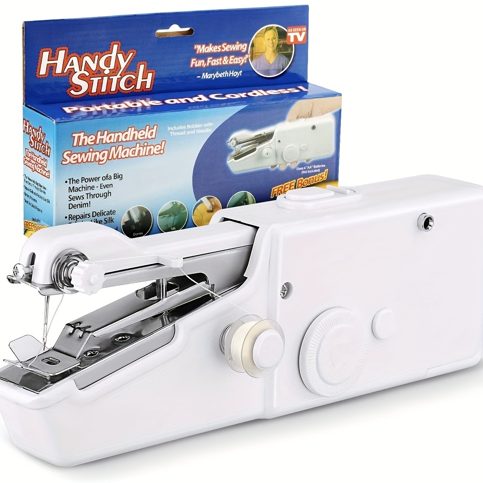 Mini máquina de coser, máquina de coser portátil para principiantes y  adultos, máquina eléctrica de manualidades de velocidad para reparar,  máquinas