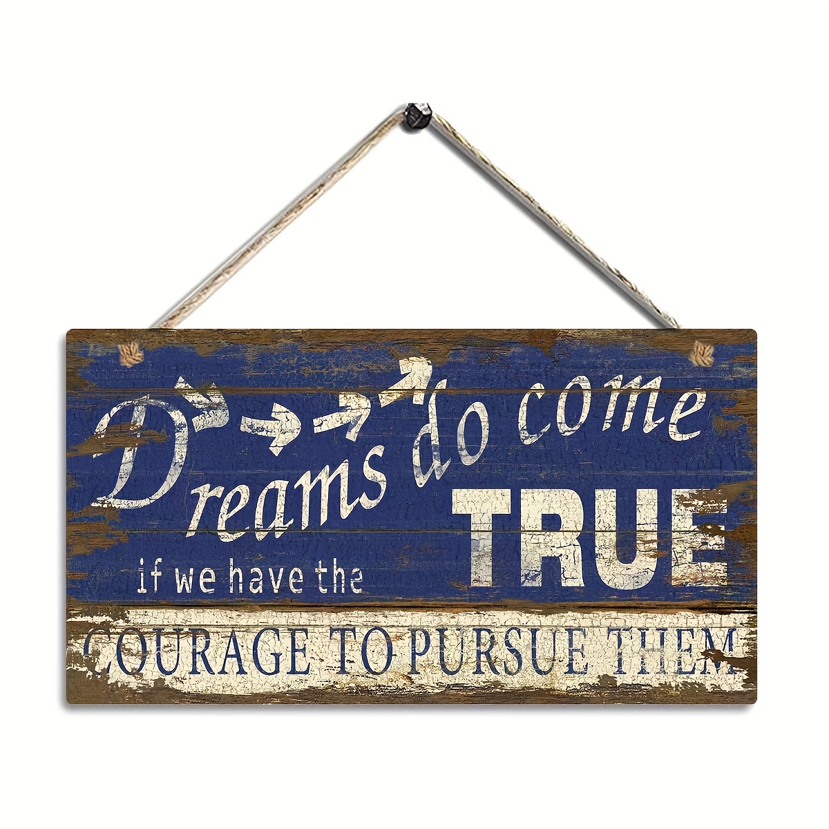 Wooden Hanging Tag Motivational Plaque Decorative Wood - Temu