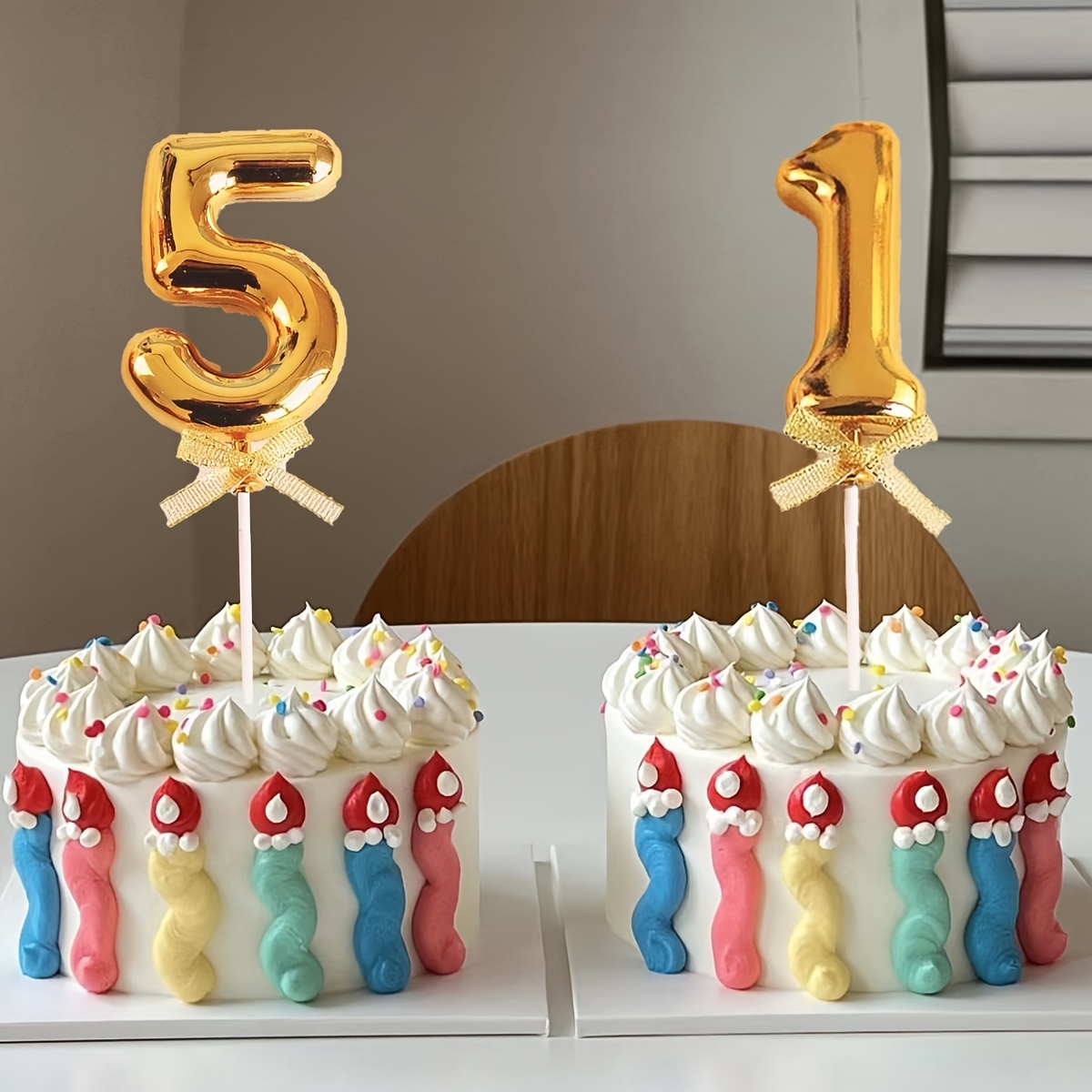 Velas de cumpleaños de 1/2, vela dorada de medio cumpleaños con 4 velas de  estrella para pasteles, decoraciones de medio cumpleaños para bebé, niña