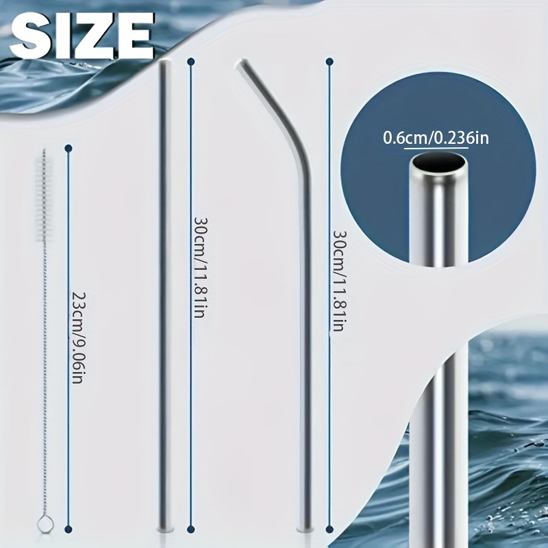 Stainless Steel Replacement Straws for Stanley Adventure Travel