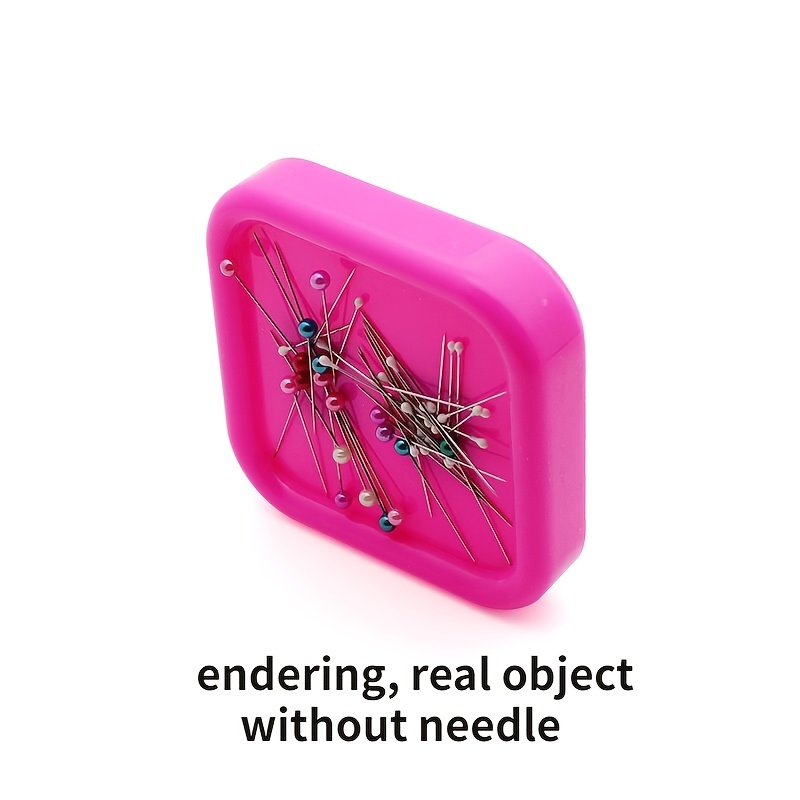 SEWACC Suction Box Magnetic Needle case Magnetic pin Holder Magnetic Needle  Storage Wrist pin Cushion Magnetic Needle Holder Cross pin Sewing Tool