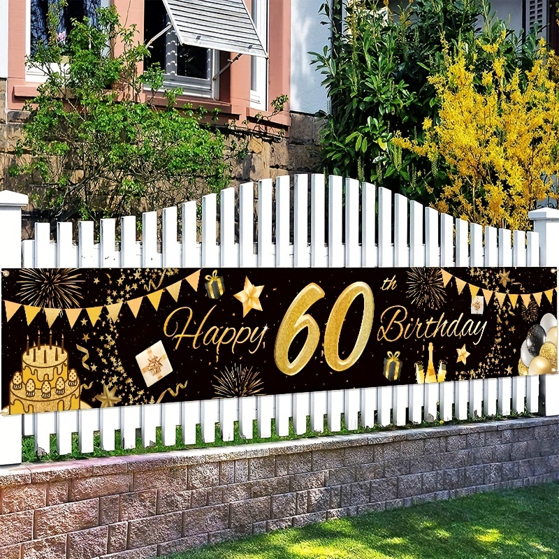 Bannière heureuse de 60ème anniversaire Décoration du 60e