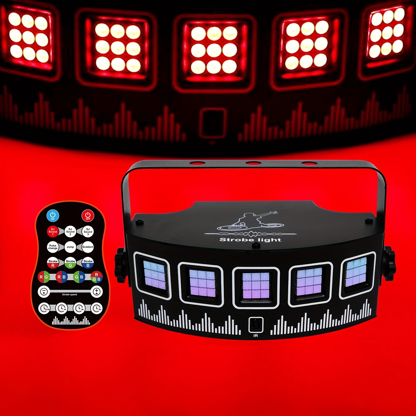 Barre lumineuse LED à tête mobile RGBW, 8x12W, parfaite pour DJ