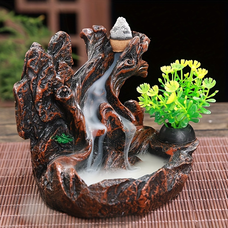 Chinese Incense Burner Ceramic Incense Bowl Indoor Buddhist Home Decor  Tearoom