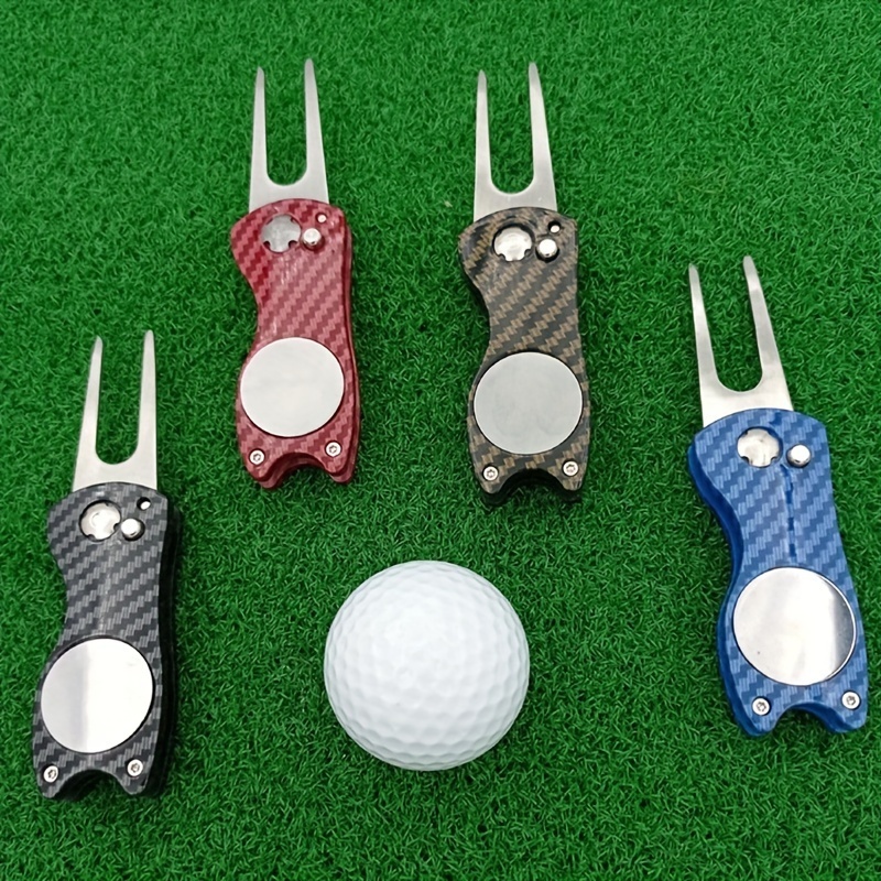 

Upgrade Your Golf Game With This Durable Carbon Fiber Divot Repair Tool & Folding Metal Ball Marker!