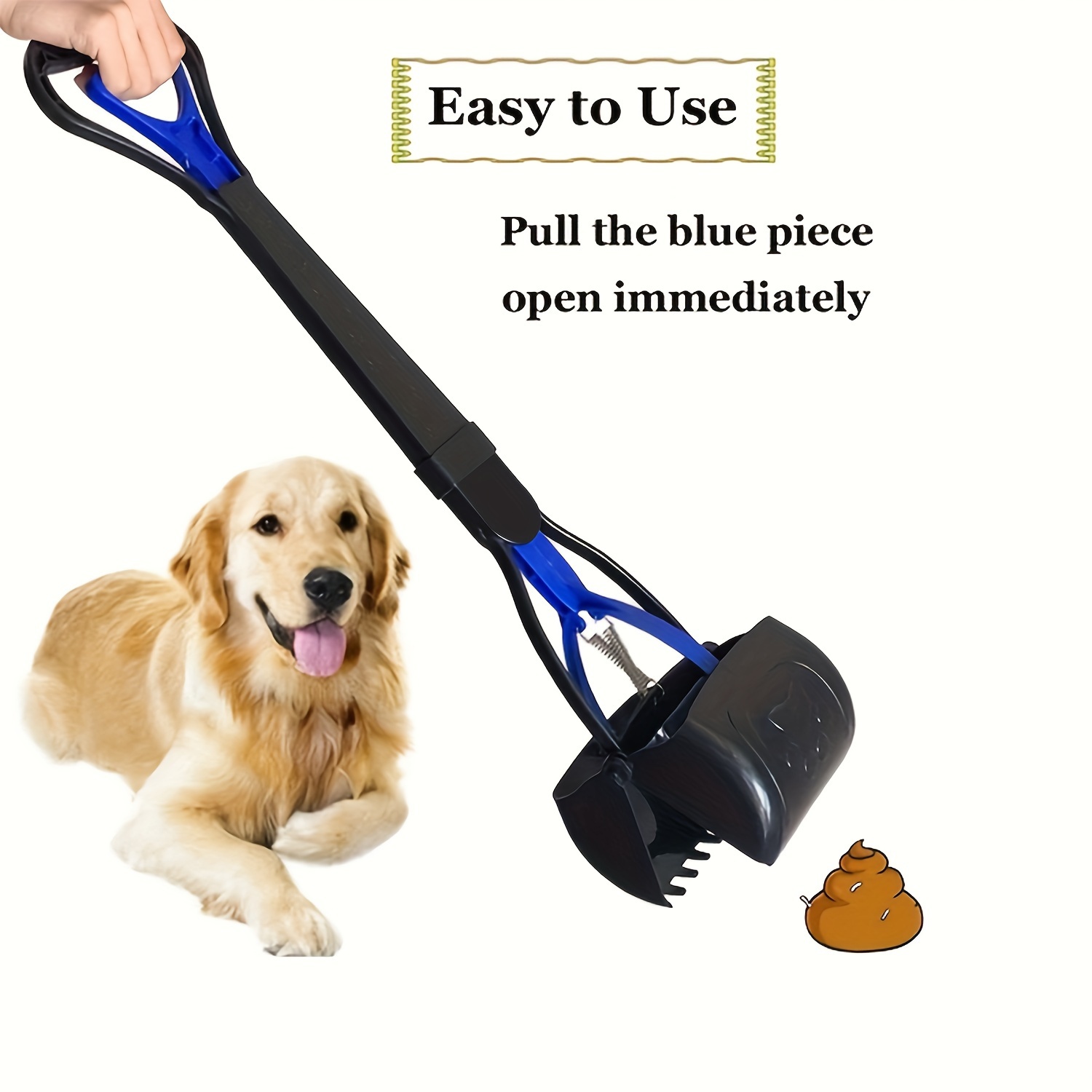 

Pet Dog Pooper Scooper, Durable Dog Poop Picker For Outdoor Walking, Portable Dog Excrement Shovel Picker For Dog Outdoor Cleaning Supplies