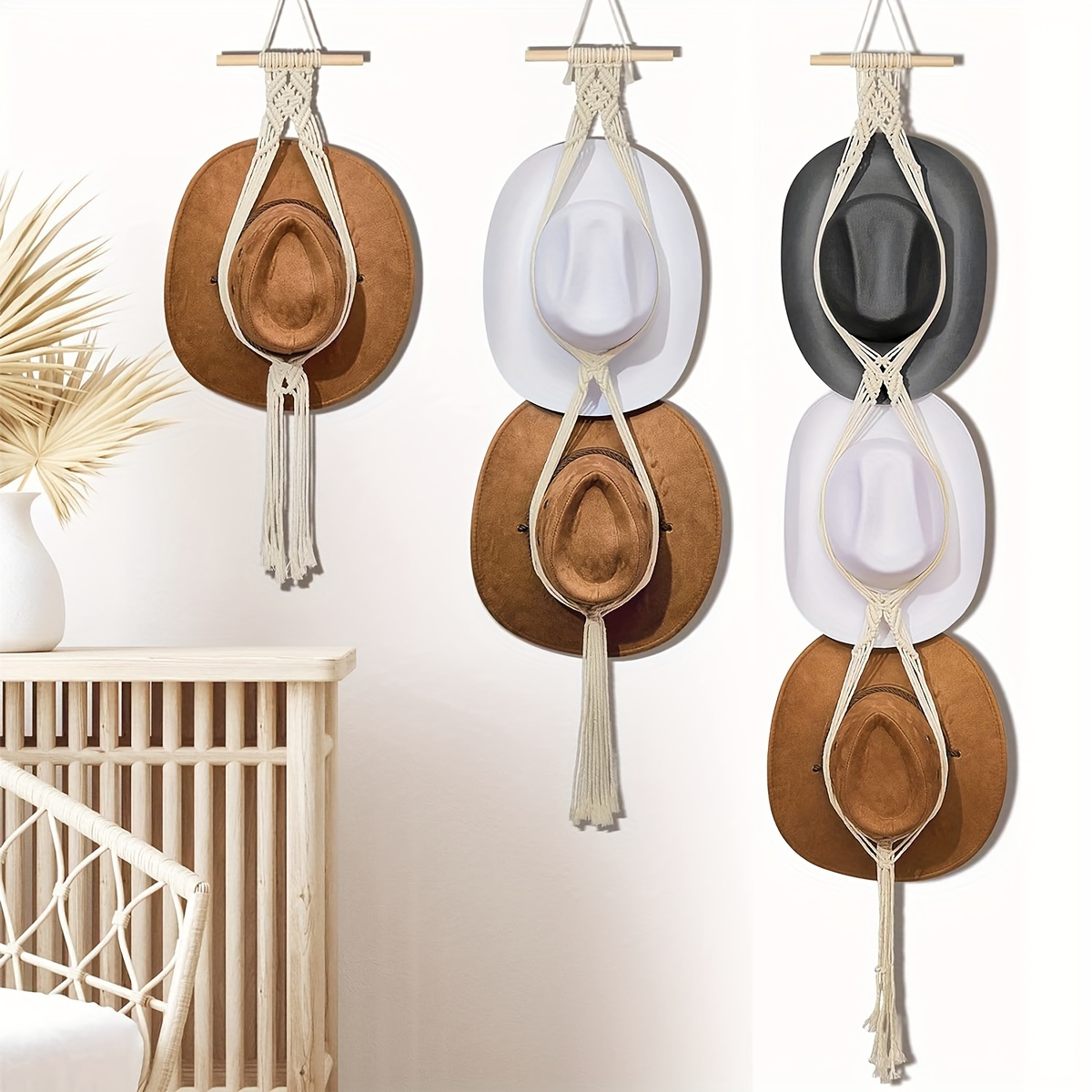 12hooks+12clips Hanging Metal Hat Rack Wall Mounted Hat - Temu Canada