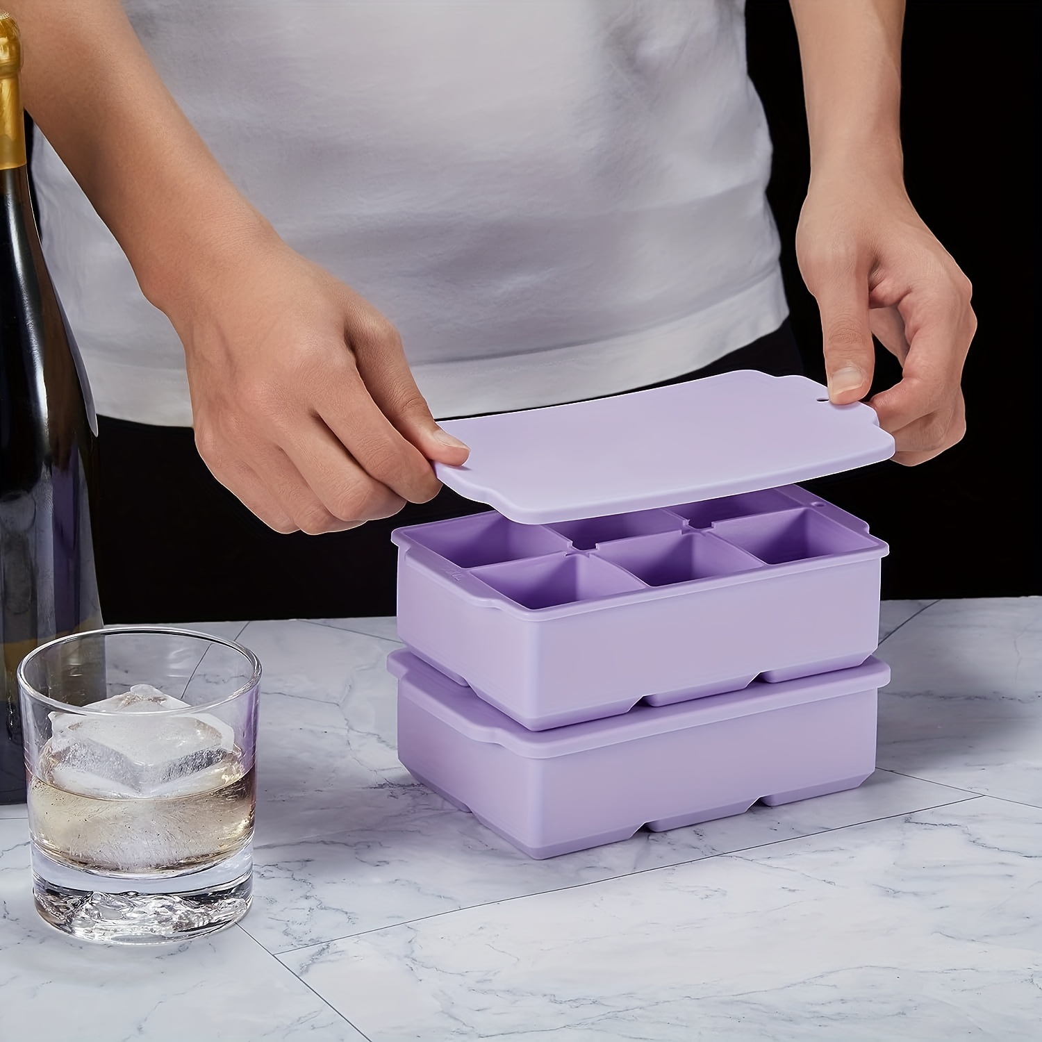 Ice Cube Mold Silicone Ice Cube Tray Multifunctional - Temu