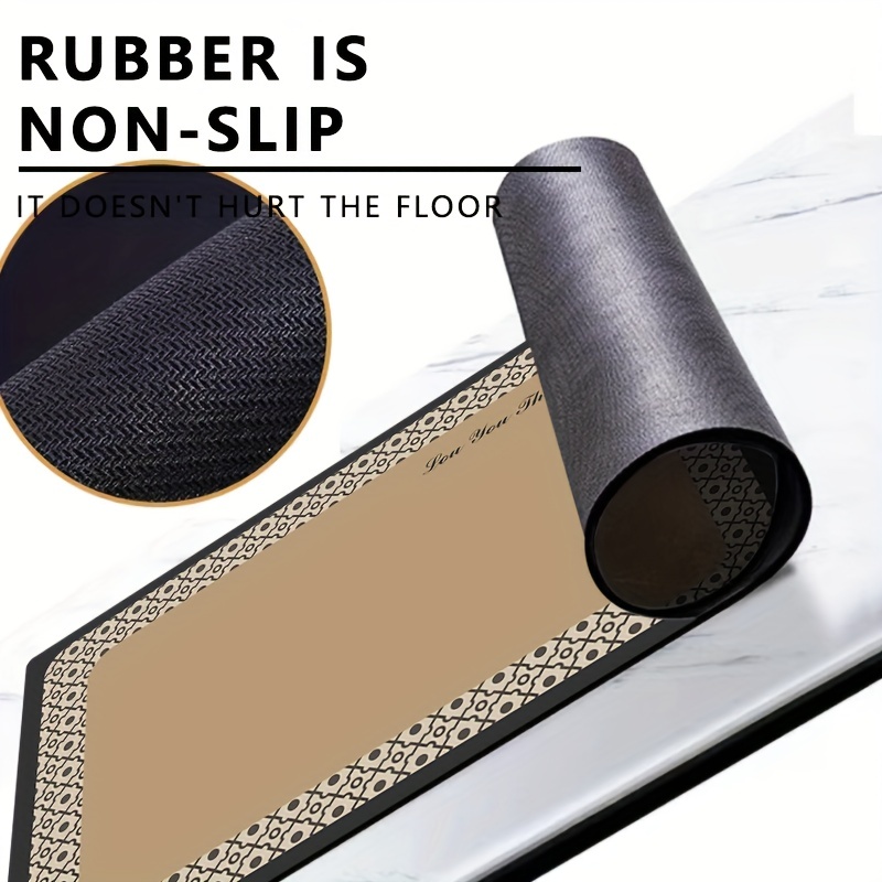 1pc Dynamic Pattern Water Absorbing Silica Gel Mud Floor Mat For