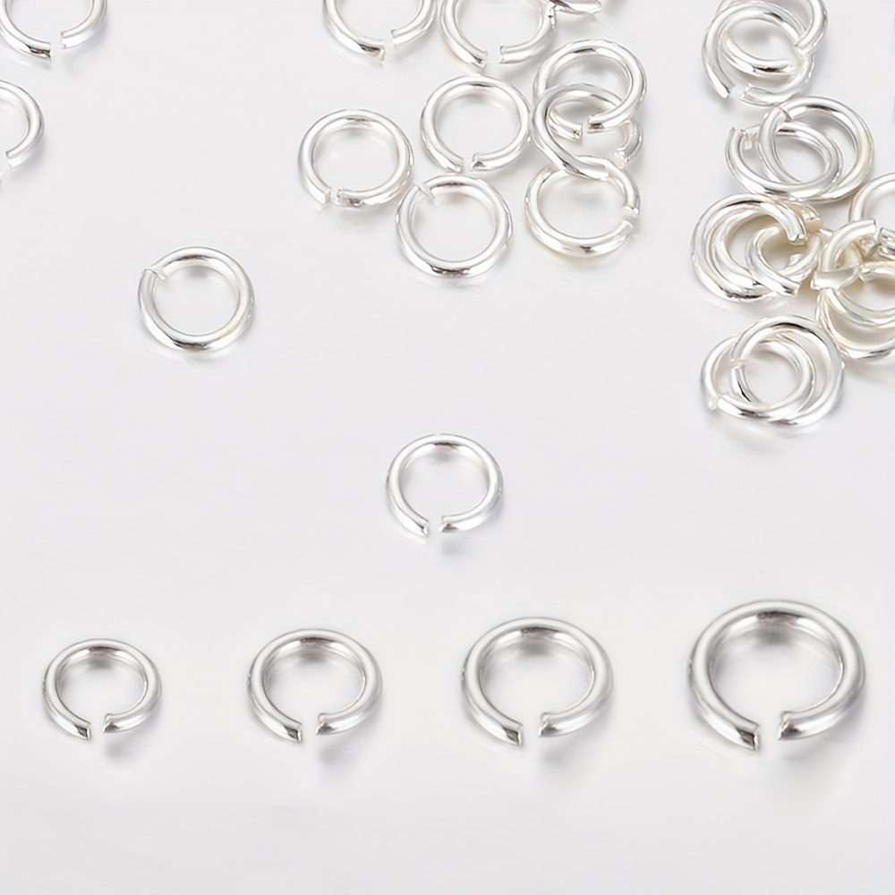 

30pcs 925 Sterling Silver Open Jump Rings 3-6mm Split Ring Connectors Durable High Quality Jewelry Findings For Diy Making Earrings Bracelet Necklace Jewelry Accessories