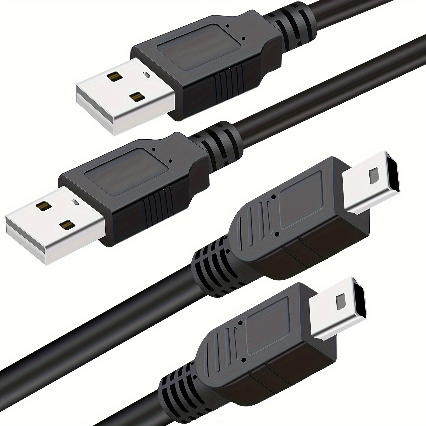 Cable De Recharge Mini USB De 9 Pieds Pour Manette PS3 / PSP / Wii U  Controller Pro Par TTX Tech