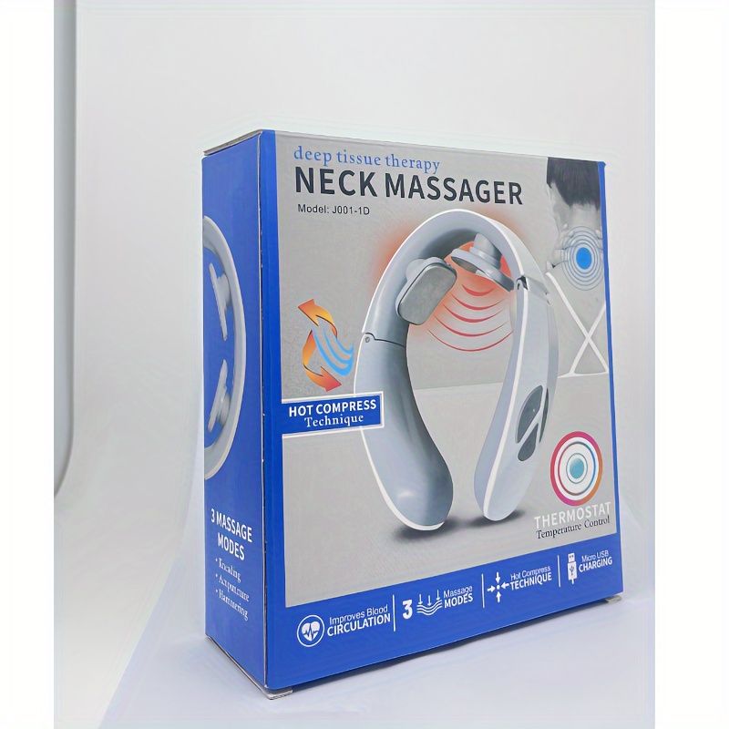 Neck Acupoint Lymphatic Massager Electric Pulse Neck - Temu
