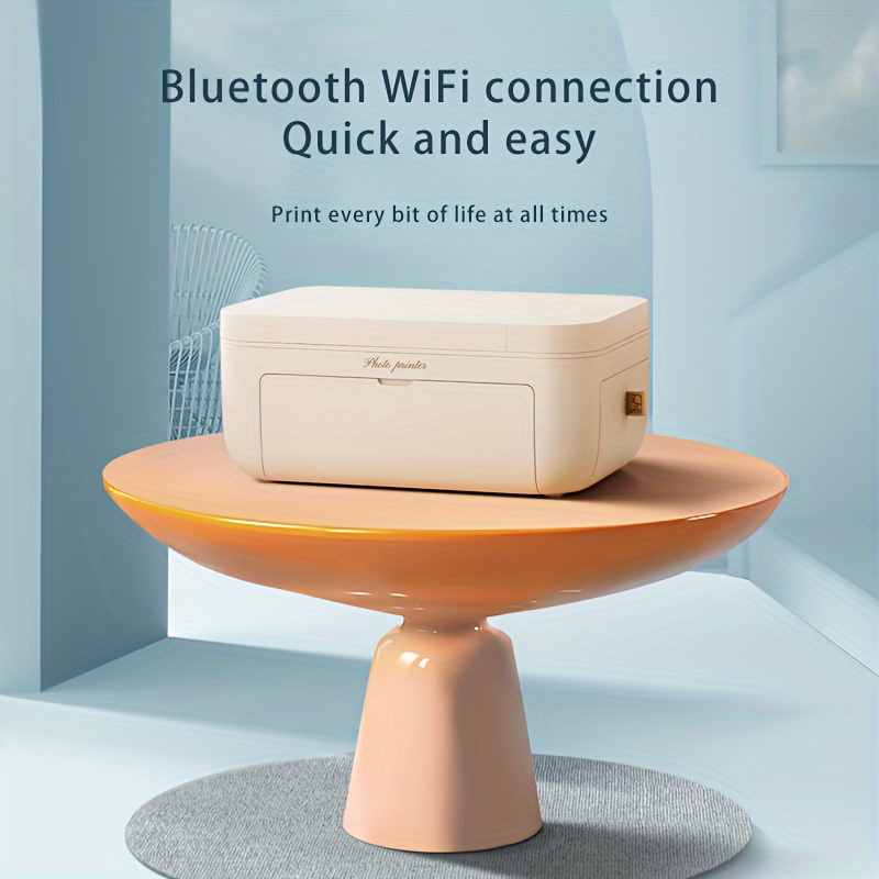 COLORWING Impresoras portátiles inalámbricas para viajes, impresora térmica  Bluetooth M08F, adecuada para oficina móvil, soporte de papel térmico de