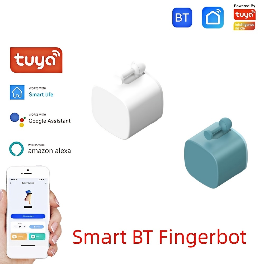 Tuya Zigbee Bluetooth Smart Fingerbot Plus Switch Button Pusher Touch  Fingerbot Smart Life Control Via Alexa Google Home Alice