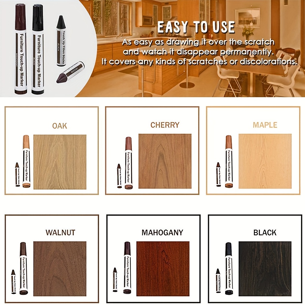 Wooden Furniture Repair Pen Touch Up Markers - Temu