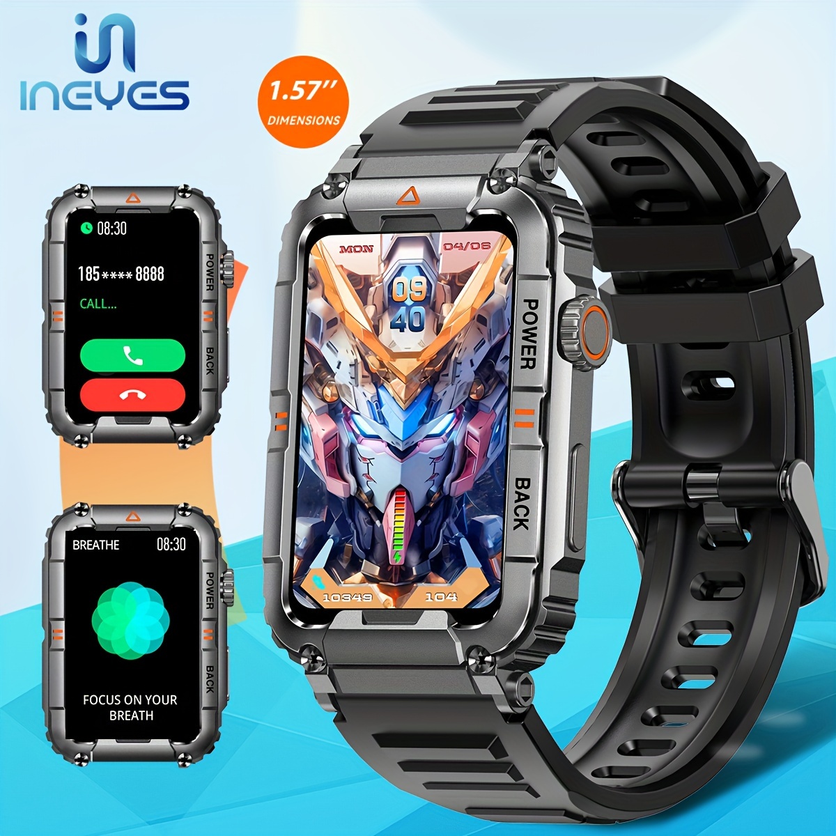 Men Smart Watch Wireless Call Fitness Waterproof Sports - Temu