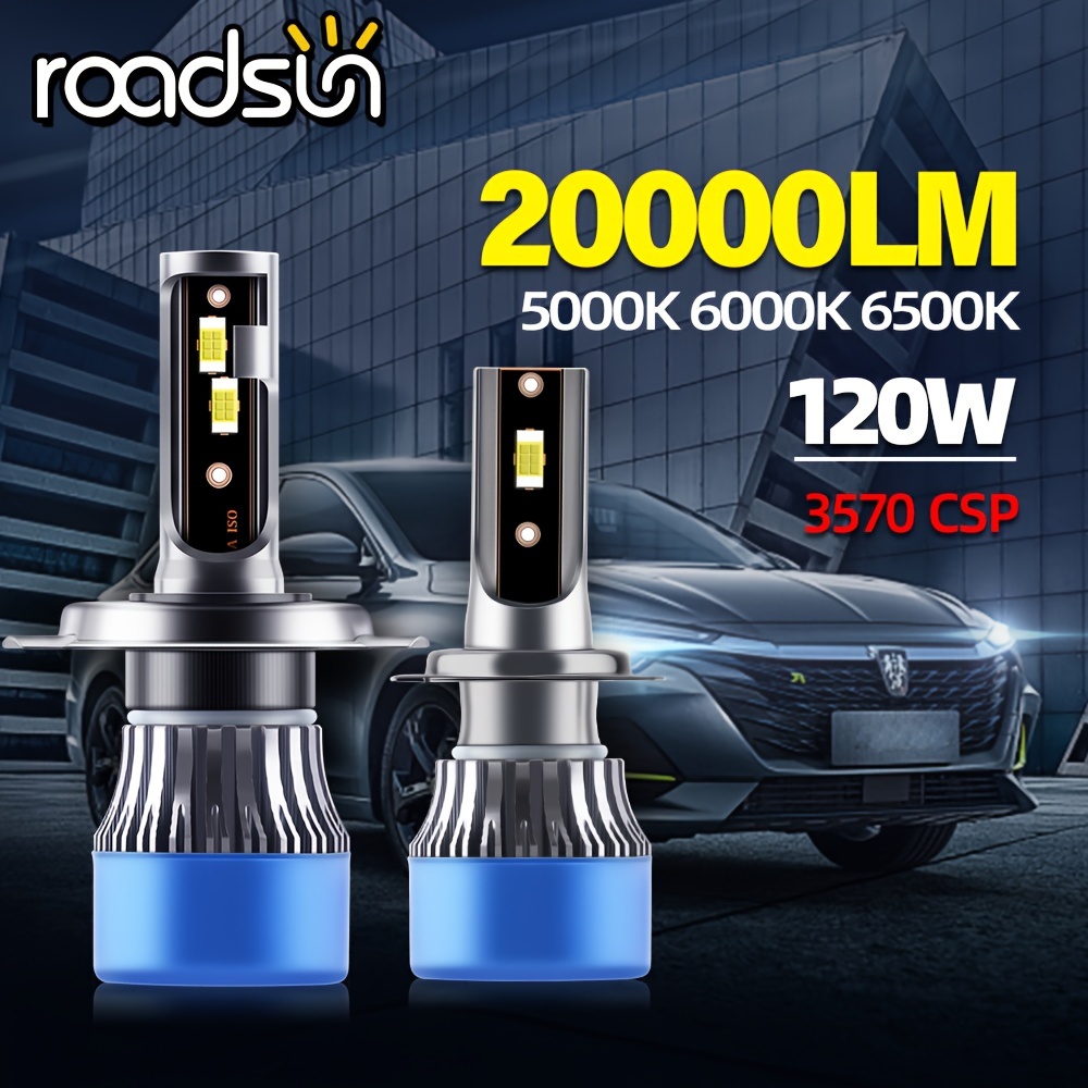 Cheap 2pcs 120W 12000LM 6000K LED Car Headlight Kit Automobile Fog Lamp Hi  or Lo Light Bulbs H1 H4 H7 H11