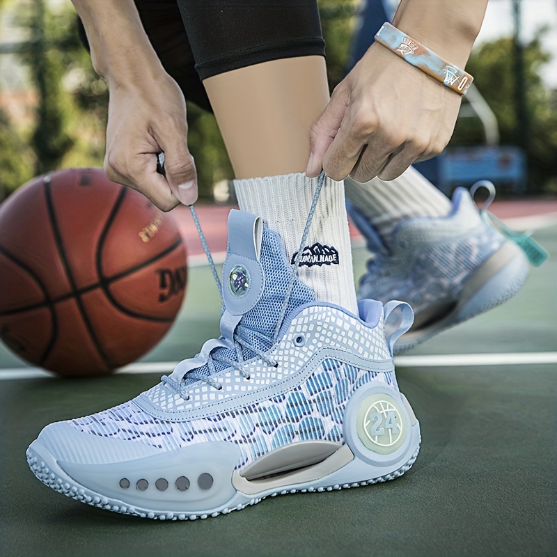Zapatillas de baloncesto antideslizantes con cordones para hombre, de  deporte resistentes al desgaste, de deporte atléticas para exteriores, para  cami