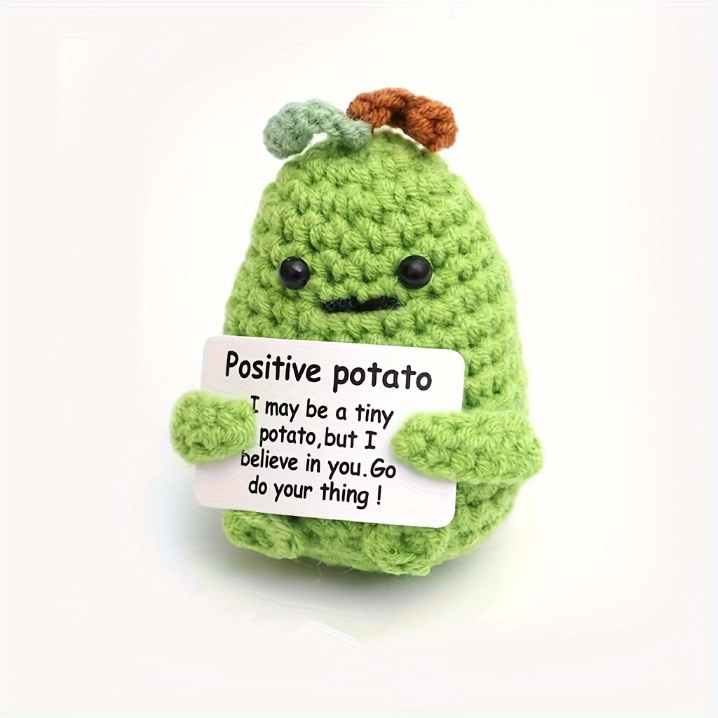  Emotional Support Pickle, Emotional Support Pickle Crochet,  Handmade Emotional Support Pickled Cucumber Gift (3 Set) : Toys & Games