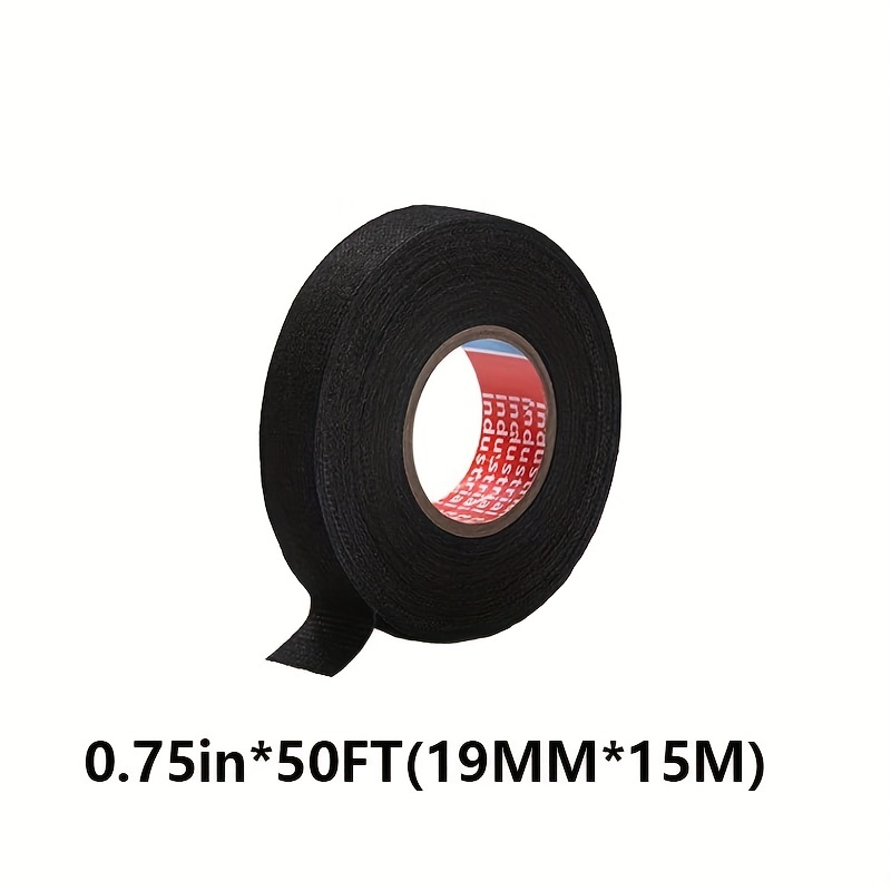 15mm Adhesive Cloth Fabric Tape Wool Roll Black Wiring Harness Electric  Cable Wire Tape Tools