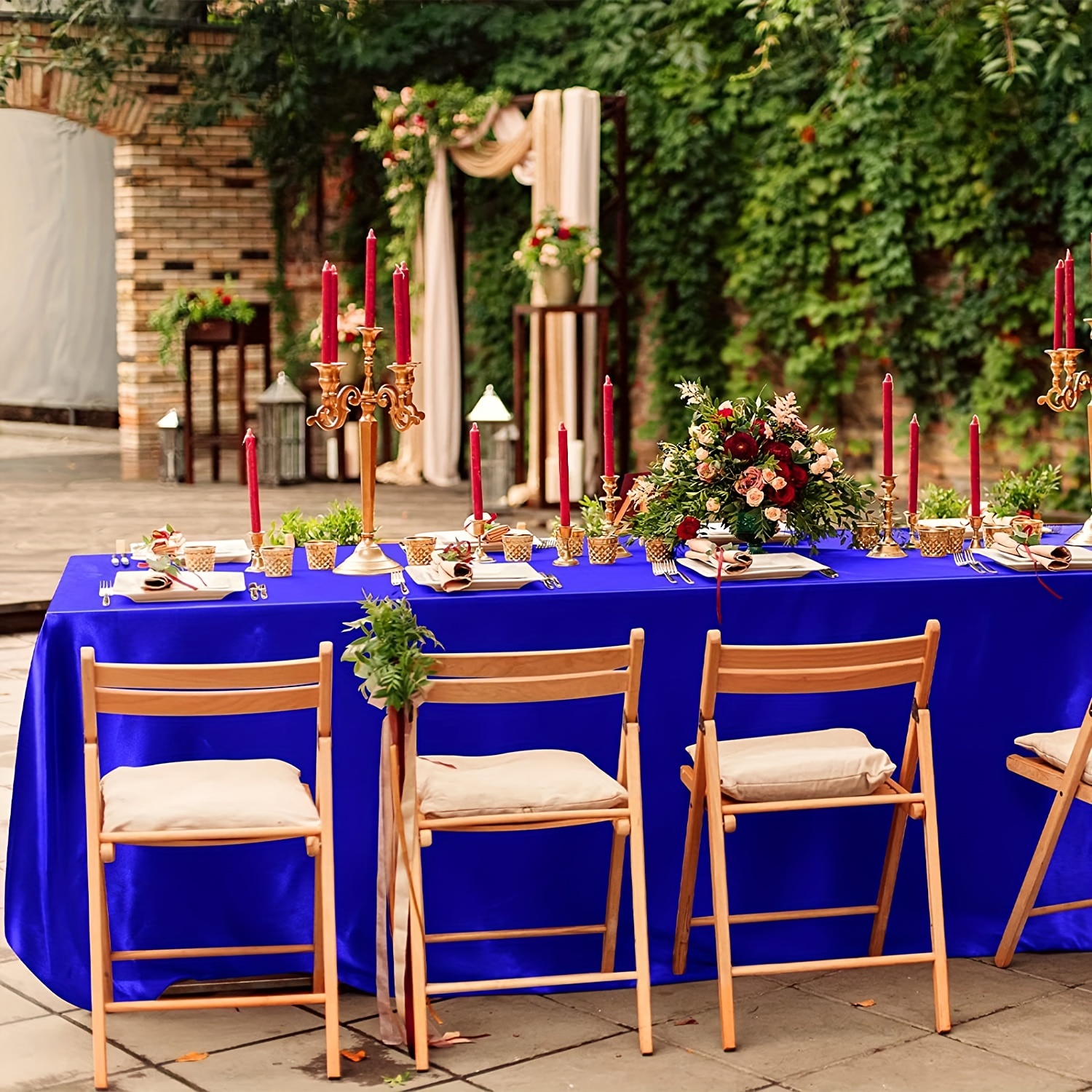 Waterproof Polyester Table Cloth Rectangle Style For Picnic Or Party