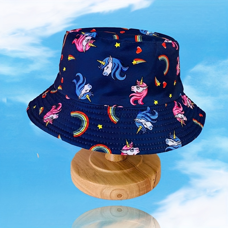 Bucket Hat 2 6 Years Kids Unicorn Hats - Temu