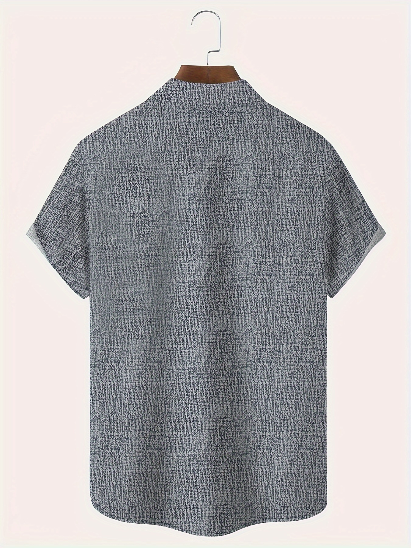 XMMSWDLA Mens Short Sleeve Shirts Button Down Tops Fishing Tees Spread  Collar Plain Summer Blouses Gray Tee Shirts Mens 