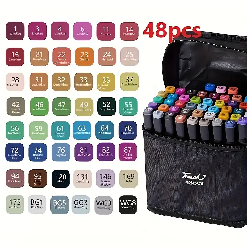 80 Colors Alcohol Markers, Dual Tip Art Markers For Adult Coloring