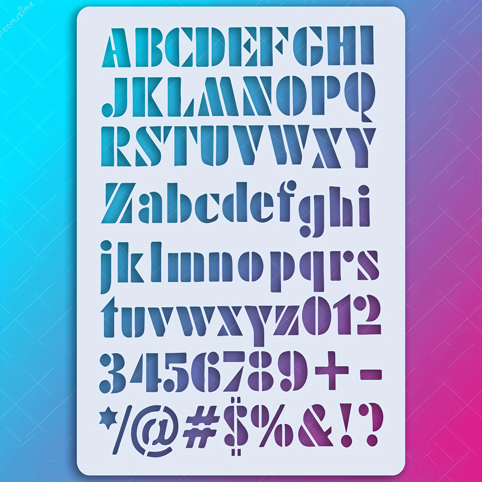 IMPA 613143 Stencils letters (only) 25 mm