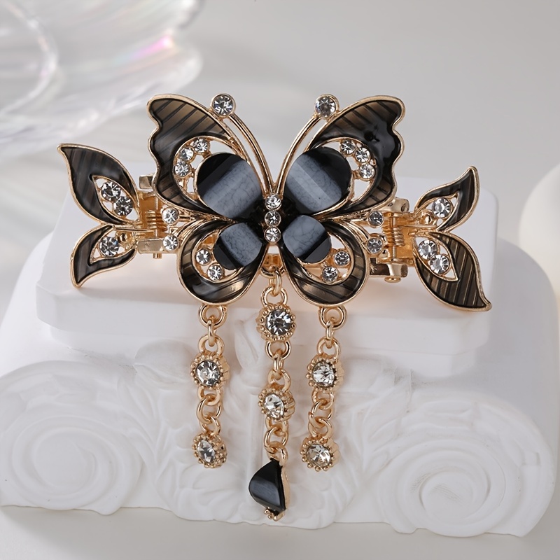 Pinzas Pelo Mariposa Diamantes Imitación Pinzas Pelo - Temu