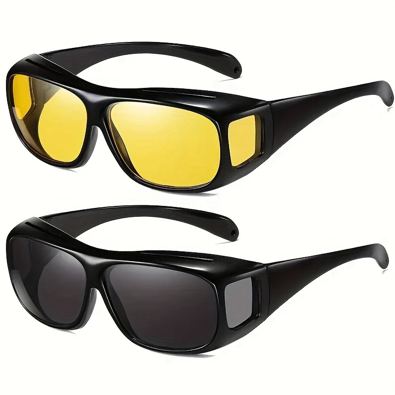 The Mirrored Fit Over Glasses, OTG, Polarized Unisex Wrap-Around Sunglasses  for Men and Women