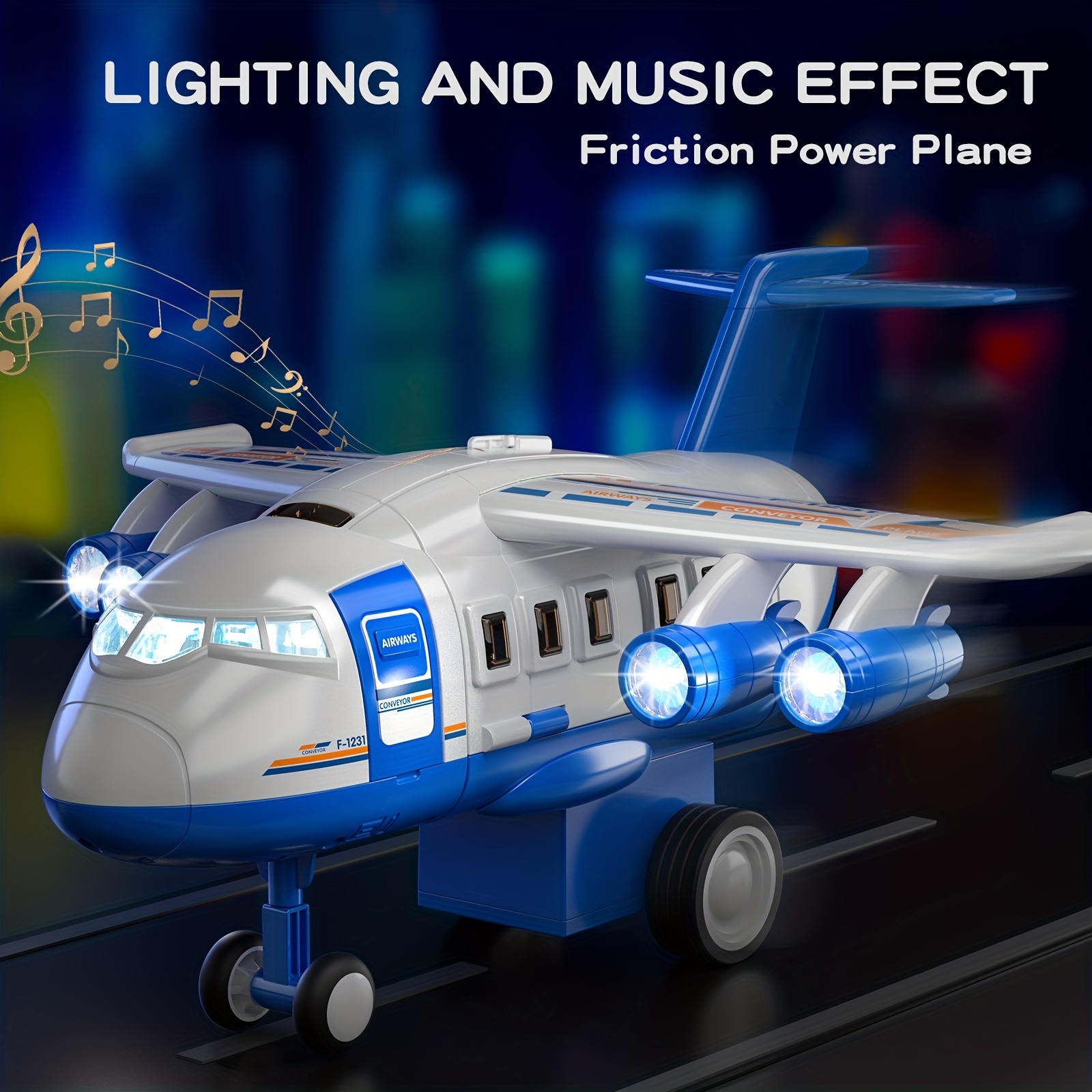 Odavom Jouets d'avion pour Les Tout-Petits - Avion Jouet pour Tout-Petit  avec lumières et