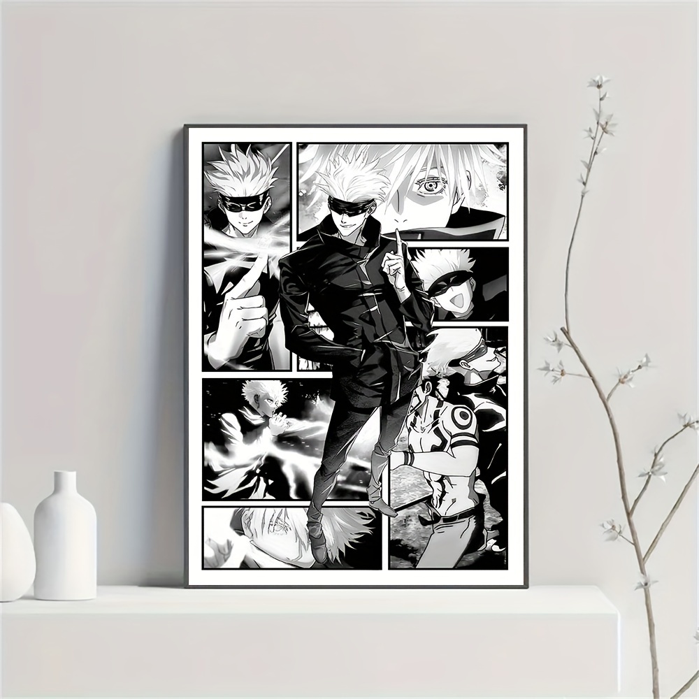 Wall Art Canvas Print Home Decor (20x14 inches)- Illustration Anime Icon  Avatar Person Busine : : Home