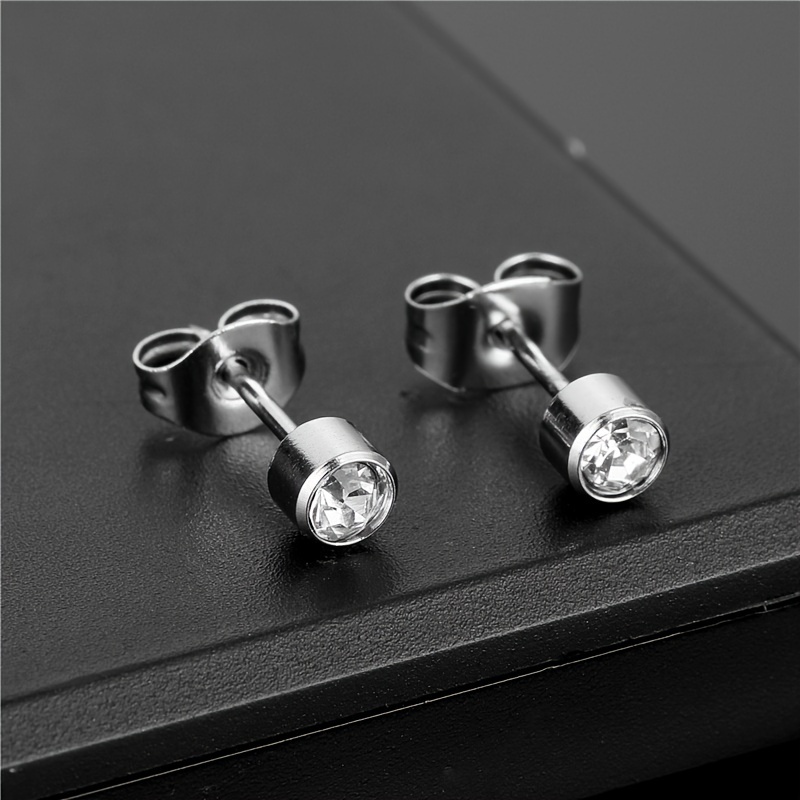 2/3/5/6/10 Pcs 20G Hypoallergenic Stud Earrings for Women Men