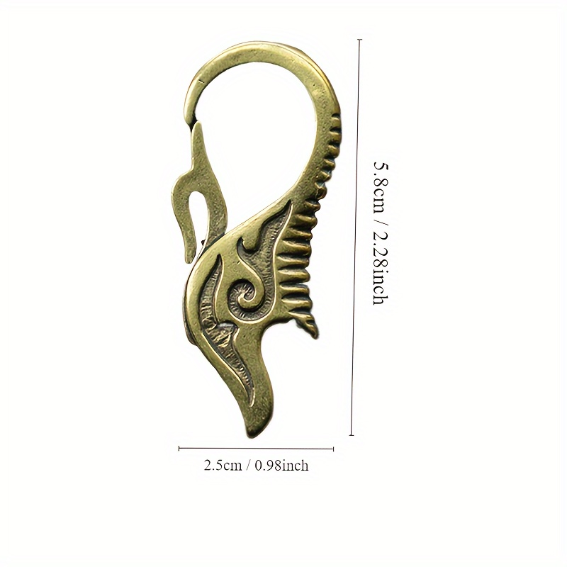 1pc Retro Brass Hook Keyring For Men Skull Hook Flying Eagle Hook Dragon  Hook Bag Sports Bag Accessories Suitable For Various Festivals, Free  Shipping On Items Shipped From Temu