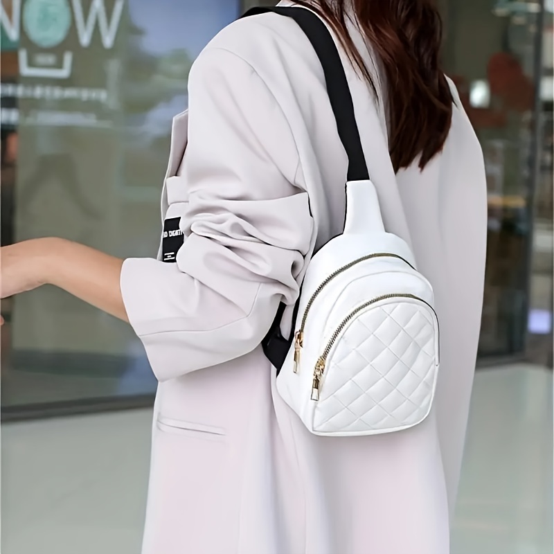 Riñonera de moda para mujer, bolso de viaje para el pecho, bolso de hombro  de Color sólido - AliExpress