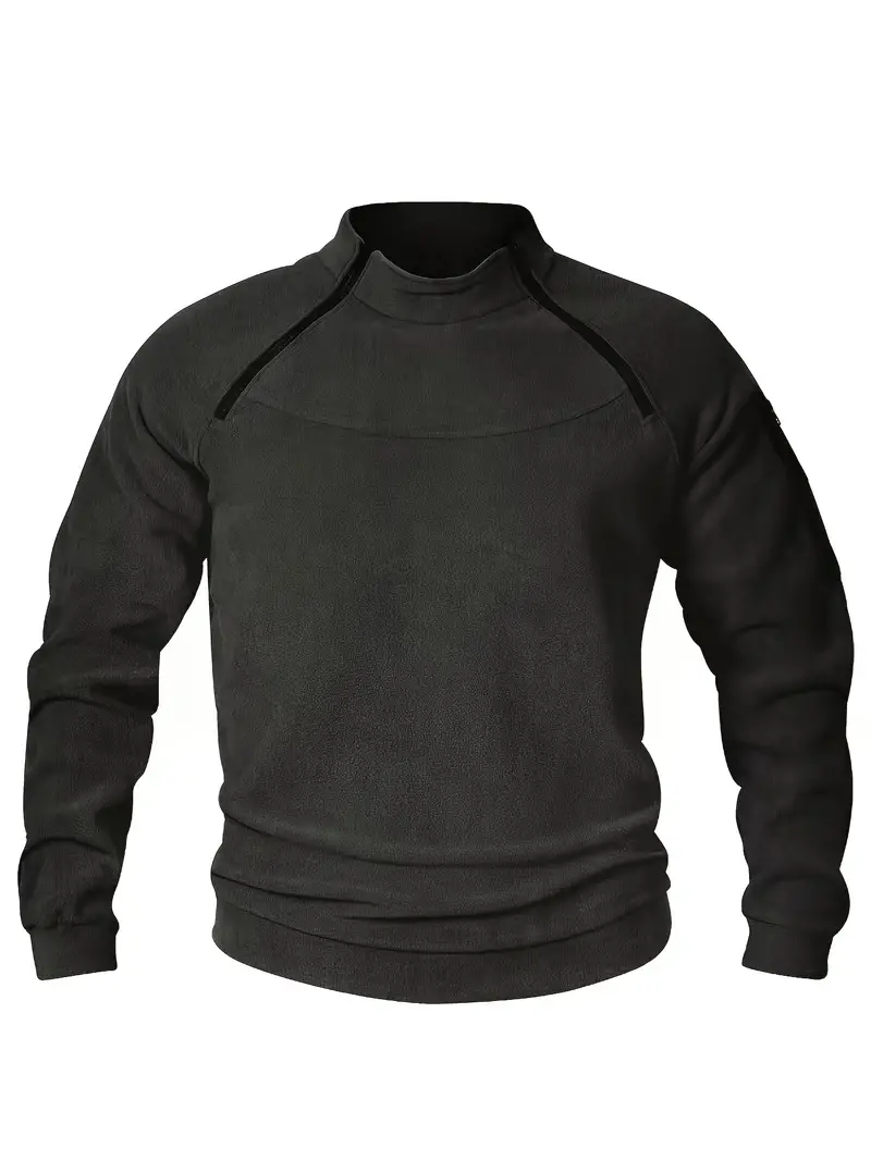 mens casual pullover sweatshirt for fall winter outdoor activities details 20