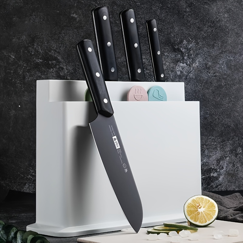 Kitchen Knife Set With Holder Household Bone Chopping Knife - Temu