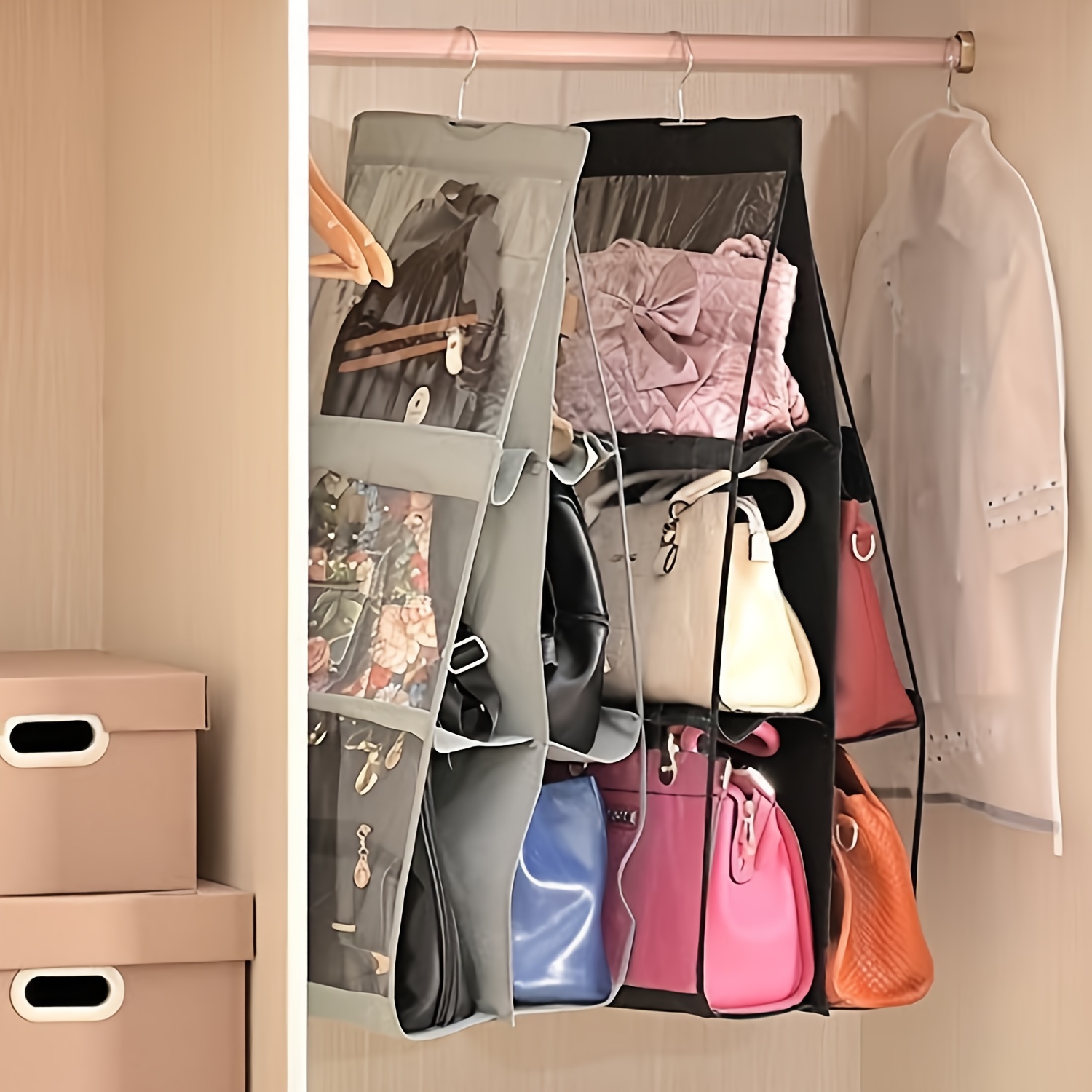 Home Space Saver Closet Storage Bags Wardrobe Clothes Container