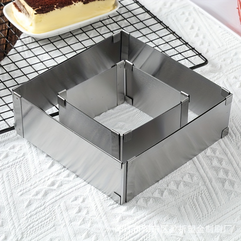 Cake Mold Adjustable Stainless Steel ~ Retractable - Temu