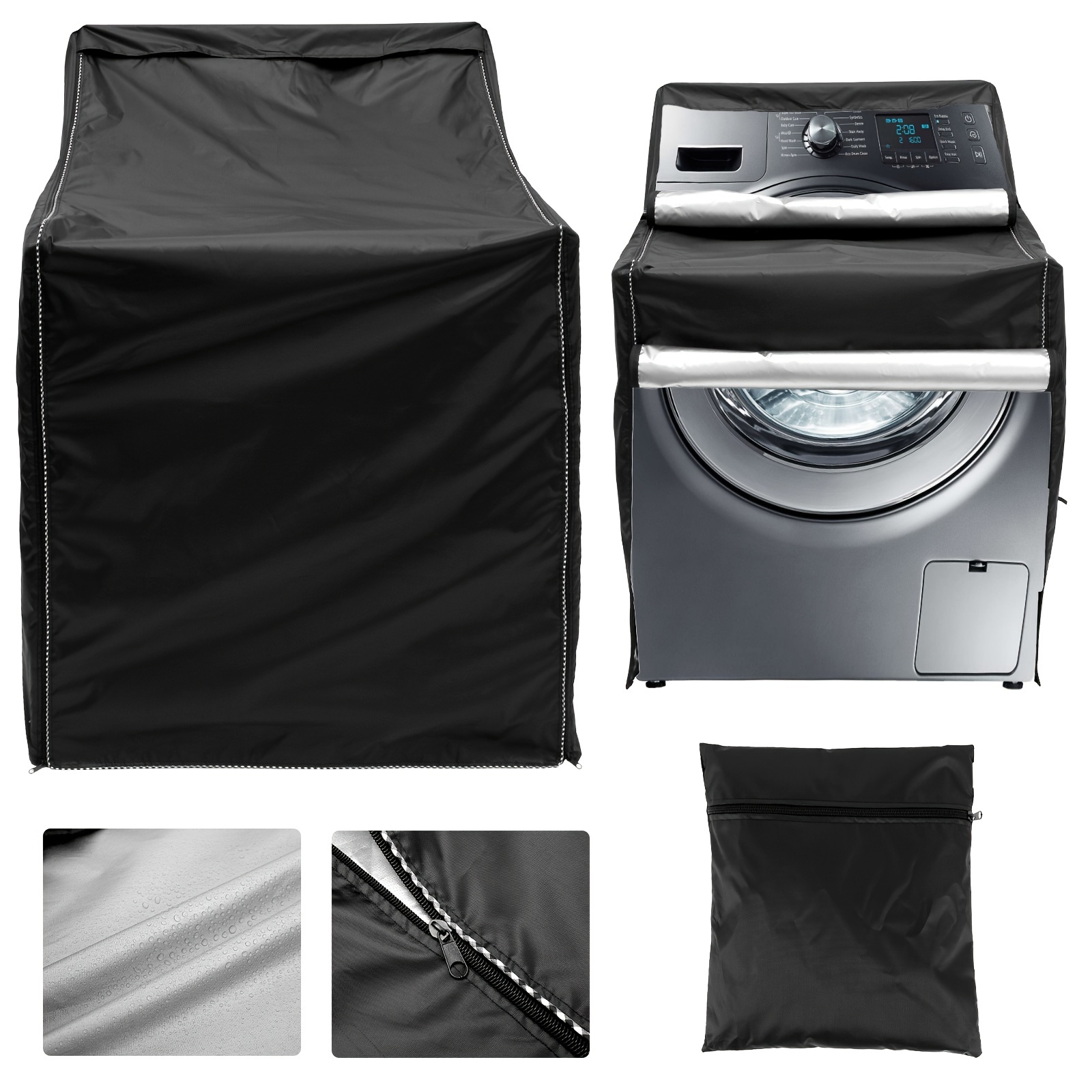 Washer Dryer Covers Protector Mat Non slip Quick Drying - Temu