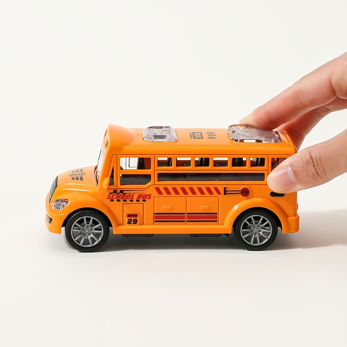 Kids's Simulation Cartoon School Bus Inertia School Bus Early Education Car  Toy - Toys & Games - Temu